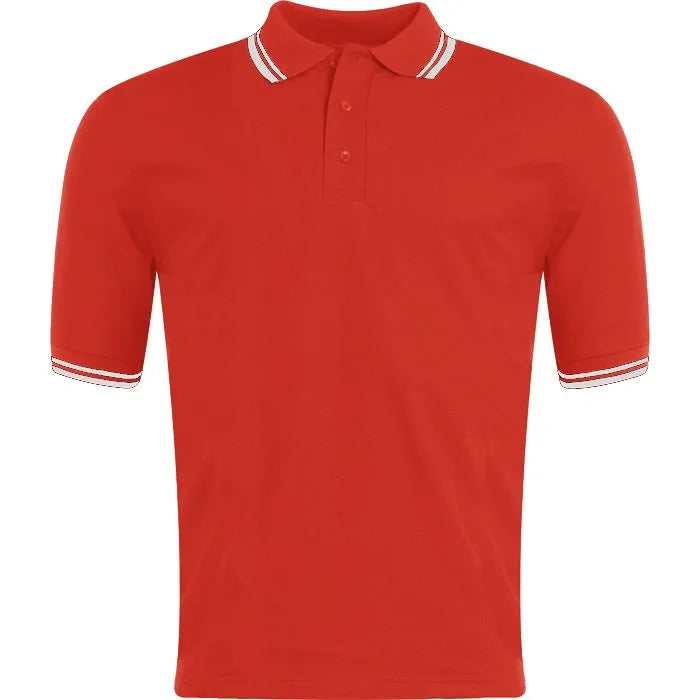 Tipped Penthouse Polo - Black/White